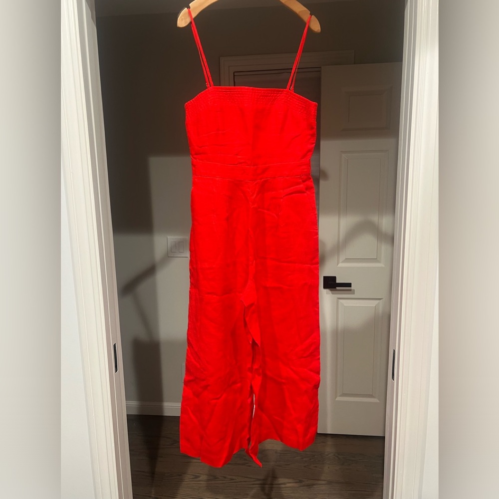 Red linen Jumper